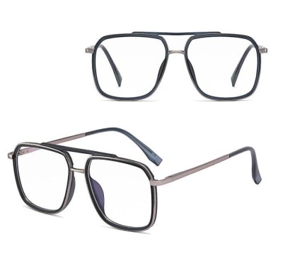 Gotowe pilotki okulary zerówki do komputera z filtrem BLUE Light 25120A granat/srebrny