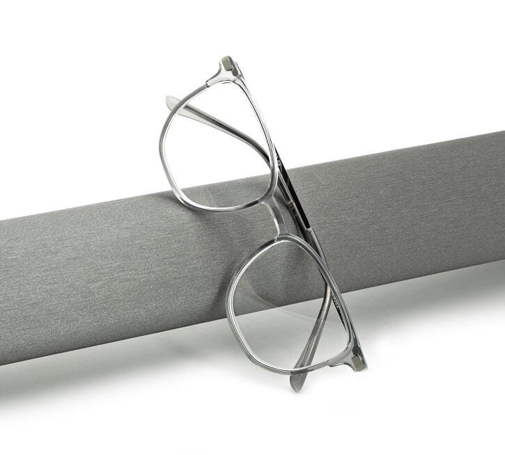 Plusy +3.25 szare okulary do czytania kwadratowe korekcyjne ST322