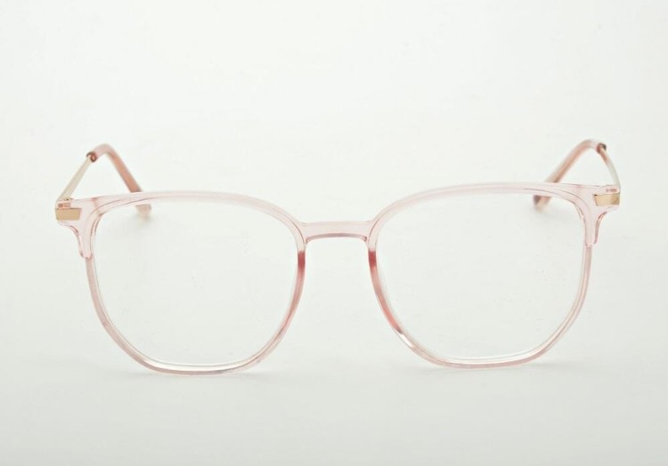 Plusy +1.25 różowe okulary do czytania kwadratowe korekcyjne ST322A