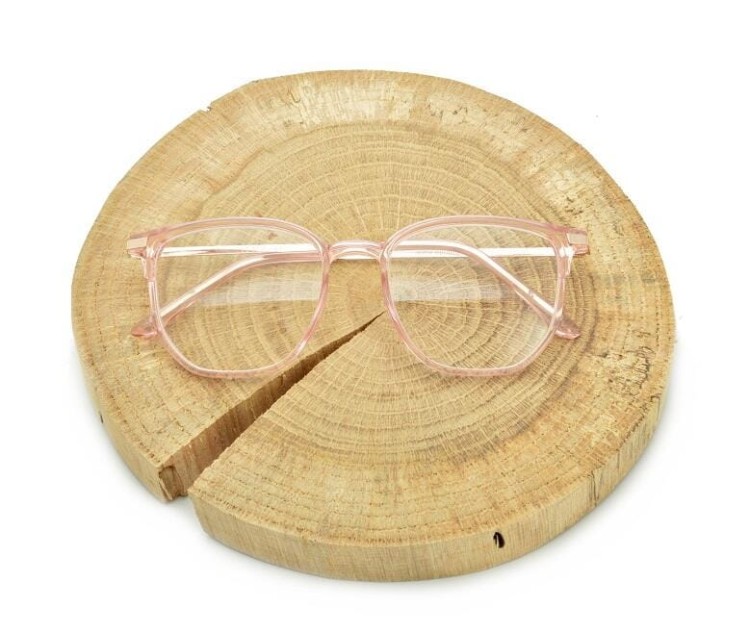 Plusy +2.75 różowe okulary do czytania kwadratowe korekcyjne ST322A