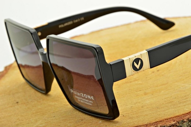 Duże damskie okulary przeciwsłoneczne kwadratowe polaryzacyjne POL-982