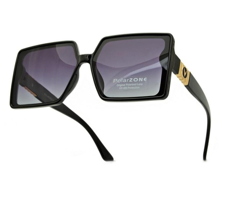 Duże damskie okulary przeciwsłoneczne kwadratowe polaryzacyjne POL-982