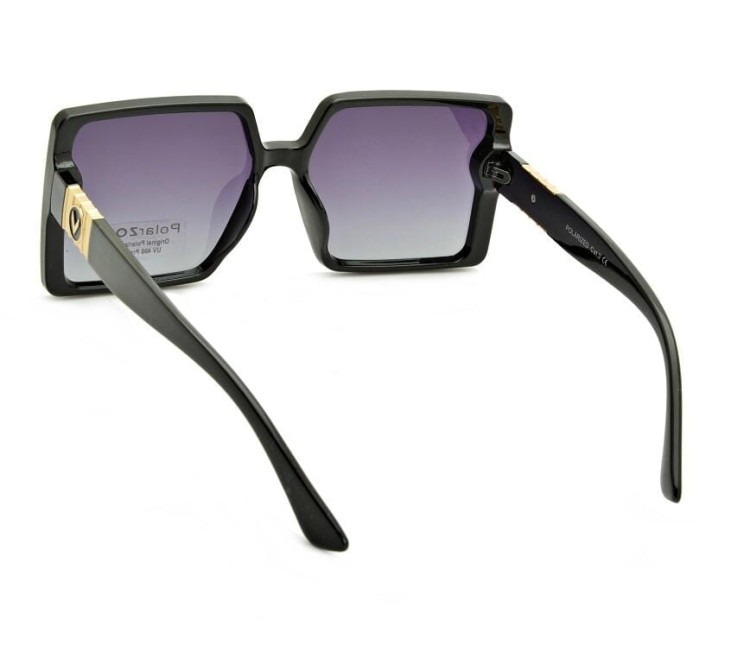 Duże damskie okulary przeciwsłoneczne kwadratowe polaryzacyjne POL-982