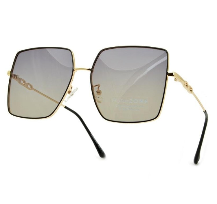 Duże kwadratowe okulary przeciwsłoneczne damskie polaryzacyjne POL-956