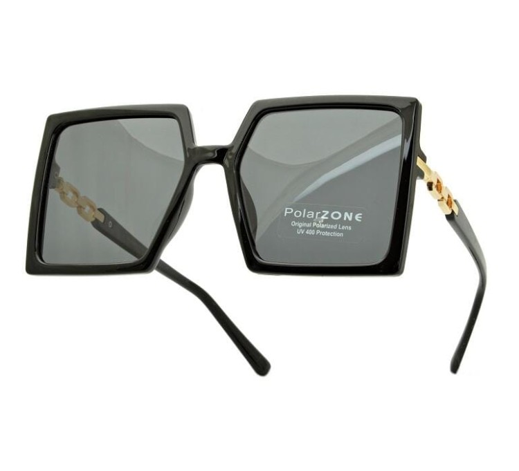 Duże damskie okulary przeciwsłoneczne kwadratowe polaryzacyjne POL-953