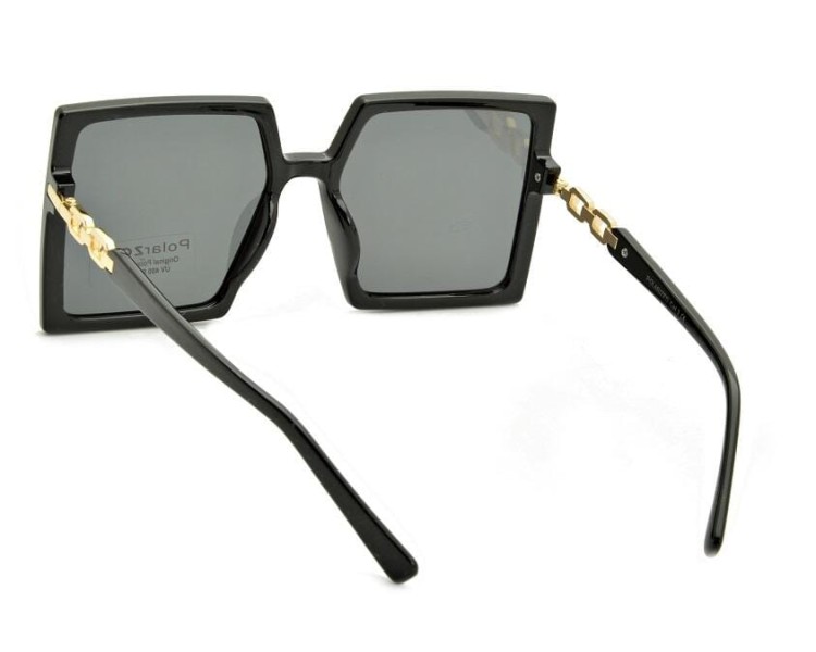 Duże damskie okulary przeciwsłoneczne kwadratowe polaryzacyjne POL-953