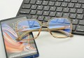Damskie okulary zerówki do komputera BLF filtr EST-116K-15 Estillo