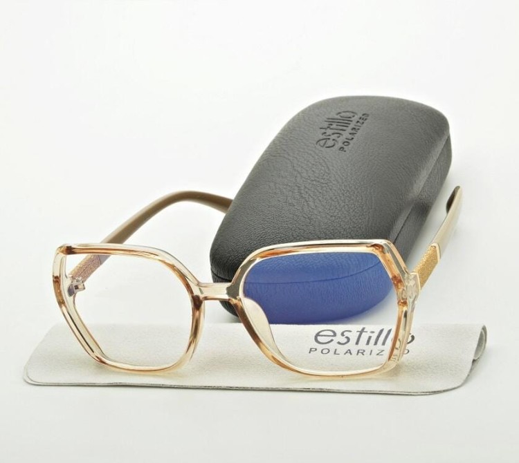 Damskie okulary zerówki do komputera BLF filtr EST-116K-15 Estillo