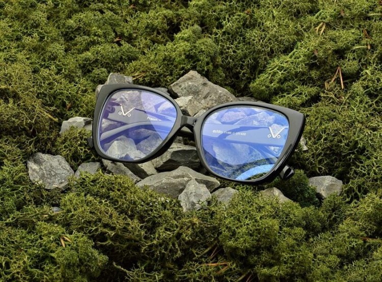 Damskie kocie okulary zerówki do komputera BLF filtr EST-114K-1 Estillo