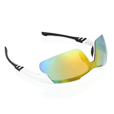 Okulary sportowe przeciwsłoneczne z polaryzacją lustrzane ESTILLO EST-412A-8 white/orange