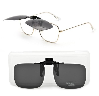 Nakładki przeciwsłoneczne czarne polaryzacyjne na okulary korekcyjne NA-169