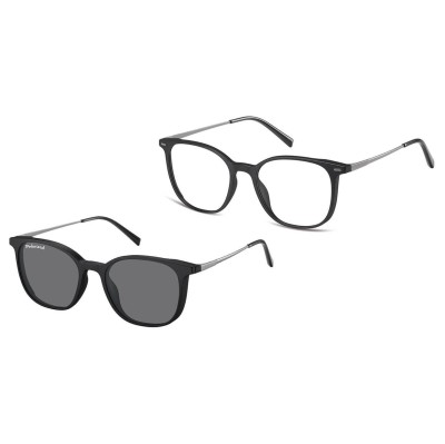 Owalne okulary pod korekcję z polaryzacyjną nakładką przeciwsłoneczną CLIP-TRC-194-1