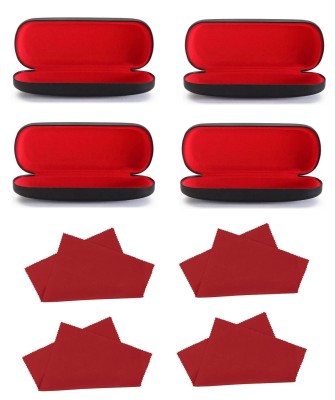 ZESTAW 8 PRODUKTÓW - 4x Etui na okulary + 4x Ściereczka z mikrofibry