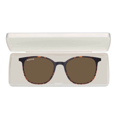 Owalne okulary panterkowe pod korekcję z polaryzacyjną nakładką przeciwsłoneczną CLIP-TRC-194A-2