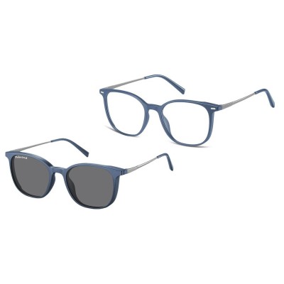 Owalne okulary pod korekcję z polaryzacyjną nakładką przeciwsłoneczną CLIP-TRC-194B-1