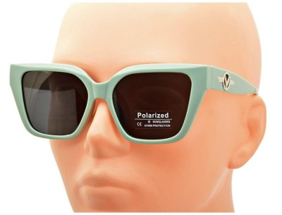 Patynowe damskie okulary przeciwsłoneczne z filtrem UV400 i polaryzacją POL-73115A