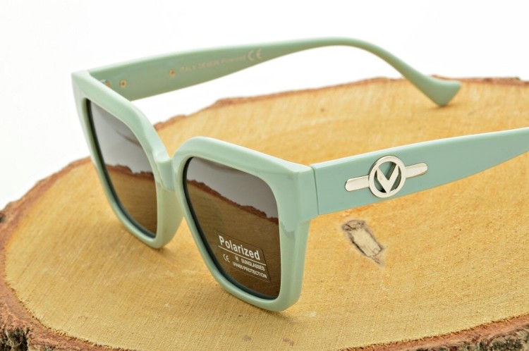 Patynowe damskie okulary przeciwsłoneczne z filtrem UV400 i polaryzacją POL-73115A