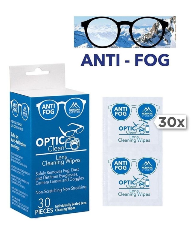 30x Chusteczki przeciw parowaniu okularów AntiFog PDCW30-AF
