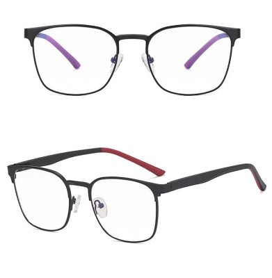 Solidne okulary zerówki do komputera BLUE LIGHT czarne z flexami 25126