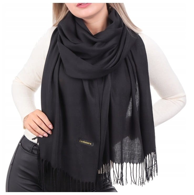 ZESTAW na PREZENT DLA KOBIETY - Rękawiczki skórzane + Szalik Cashmere + eleganckie Pudełko