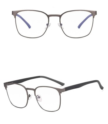 Solidne okulary zerówki do komputera BLUE LIGHT grafitowo-czarne z flexami 25126D