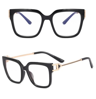 Damskie kwadratowe okulary zerówki do komputera BLUE LIGHT z flexami 25130