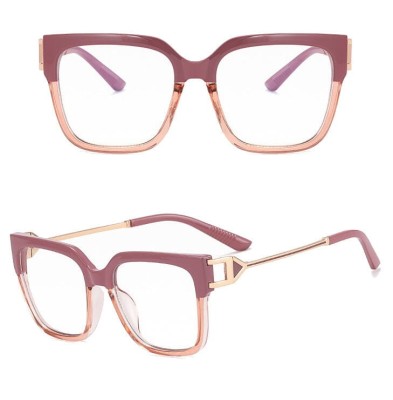 Damskie kwadratowe okulary zerówki do komputera BLUE LIGHT z flexami 25130A