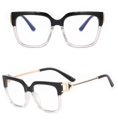 Damskie kwadratowe okulary zerówki do komputera BLUE LIGHT z flexami 25130B