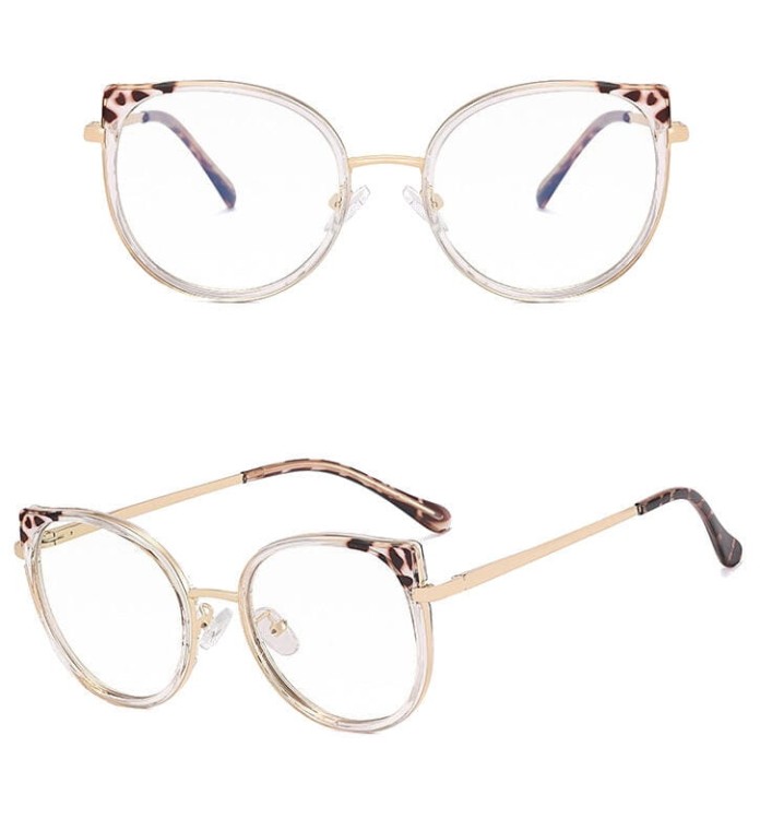 Damskie okulary zerówki do komputera BLUE LIGHT z flexami 25127E