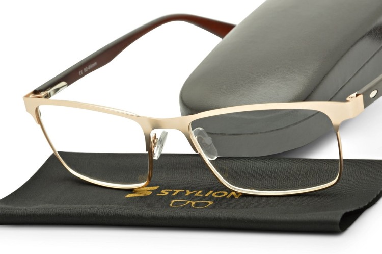 Plusy +3.50 Męskie okulary do czytania korekcyjne ST330A