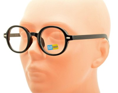 Okulary zerówki do komputera Lenonki z filtrem BLUE LIGHT SV101 czarne