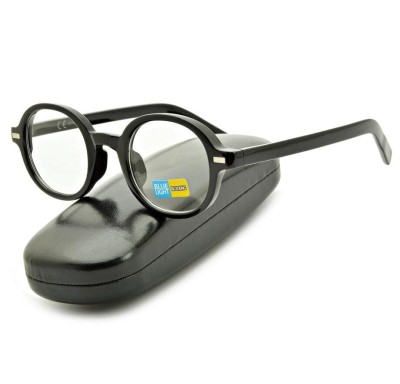 Okulary zerówki do komputera Lenonki z filtrem BLUE LIGHT SV101 czarne