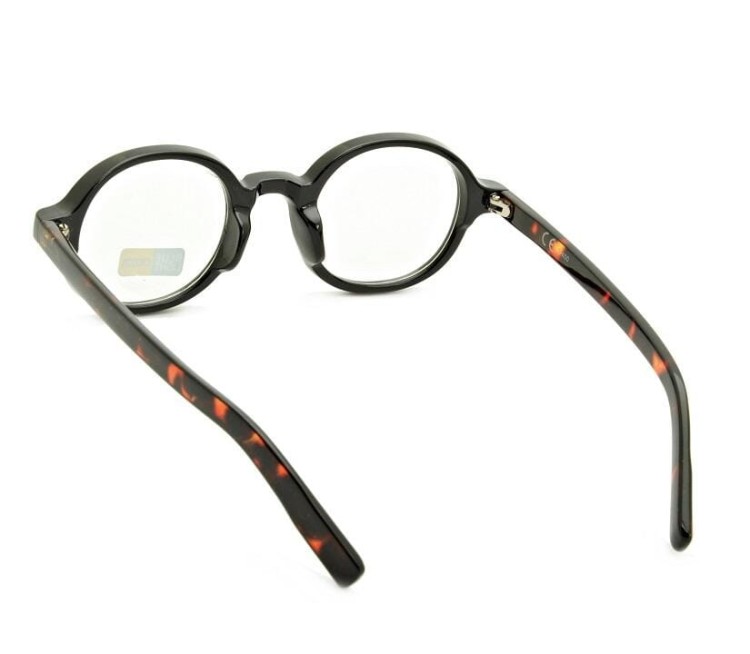Okulary zerówki do komputera Lenonki z filtrem BLUE LIGHT SV101B czarny/panterka