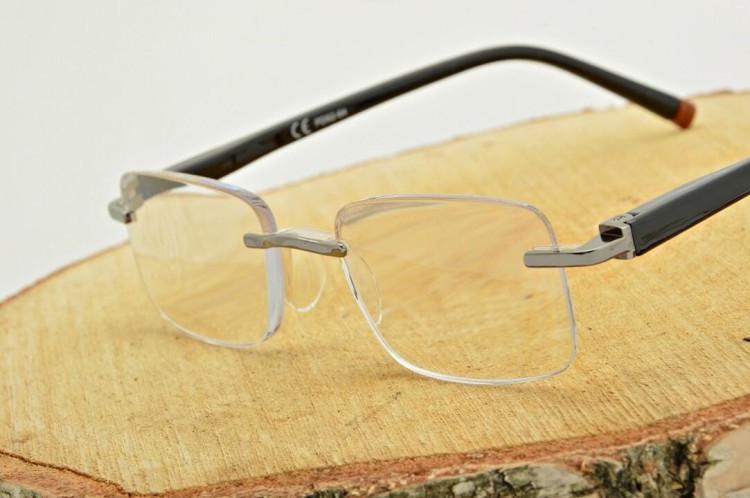 Plusy +3.00 okulary bezramkowe do czytania korekcyjne ST323X czarne