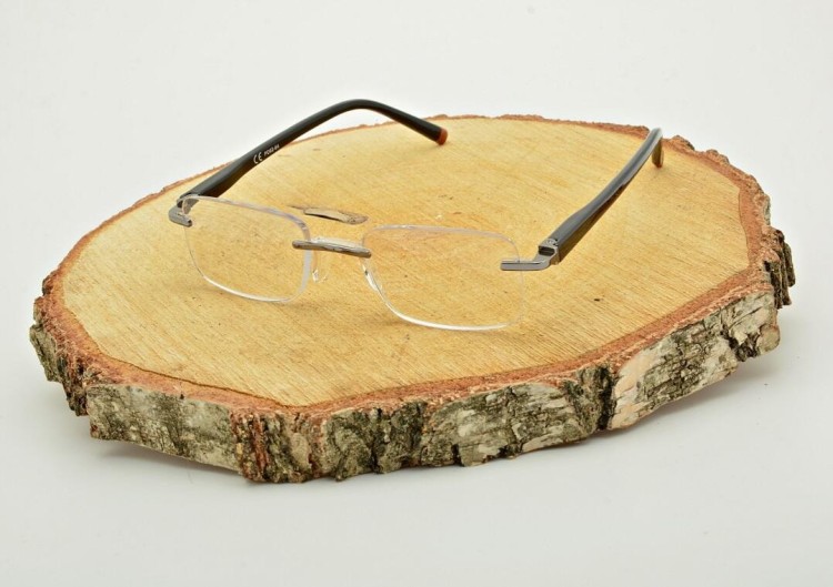 Plusy +3.50 okulary bezramkowe do czytania korekcyjne ST323X czarne