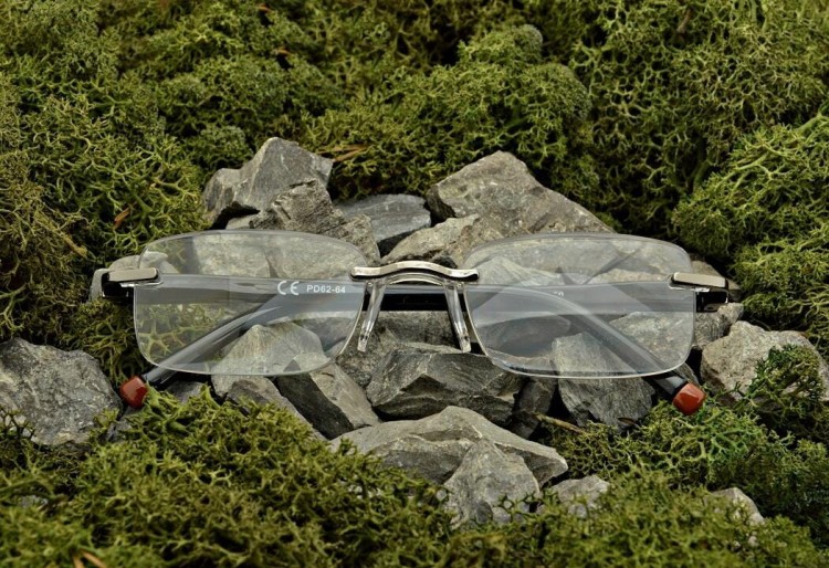 Plusy +3.50 okulary bezramkowe do czytania korekcyjne ST323X czarne