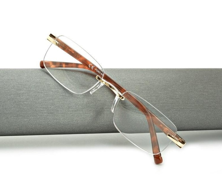 Plusy +3.50 okulary bezramkowe do czytania korekcyjne ST323AX