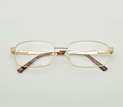 Męskie Oprawki korekcyjne zerówki okulary metalowe 639B złote