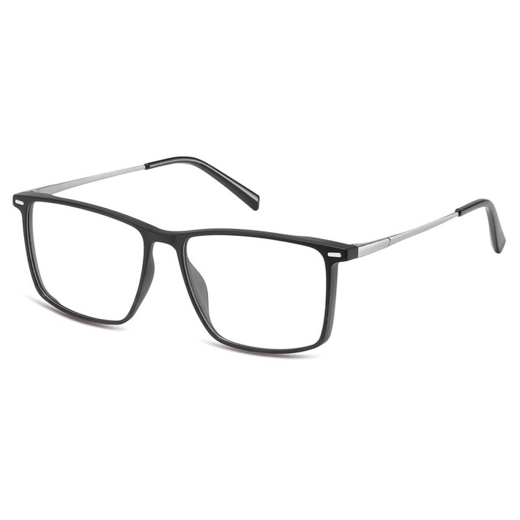 Prostokątne okulary pod korekcję z polaryzacyjną Nakładką przeciwsłoneczną na magnes CLIP-TRC-196-1