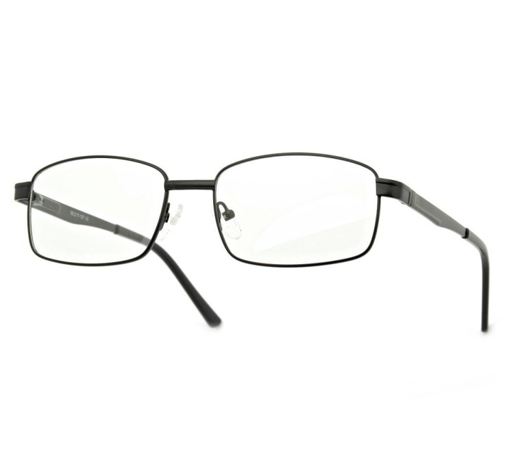 Męskie Oprawki korekcyjne zerówki okulary metalowe 639D czarne