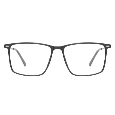 Prostokątne okulary pod korekcję z polaryzacyjną Nakładką przeciwsłoneczną na magnes CLIP-TRC-196-1