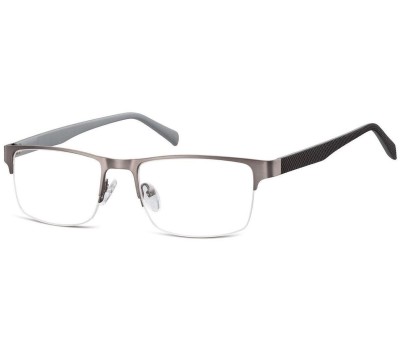 Żyłkowe oprawki korekcyjne zerówki okulary 601A szare