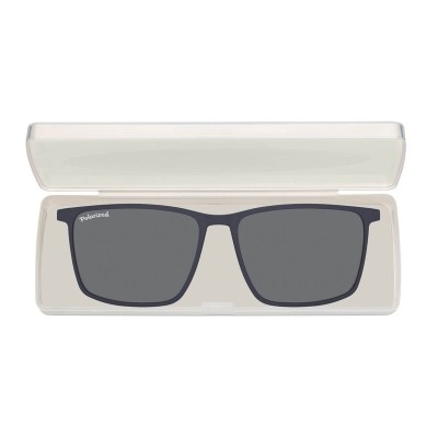 Prostokątne okulary pod korekcję z polaryzacyjną Nakładką przeciwsłoneczną na magnes CLIP-TRC-196-1