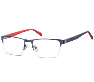 Żyłkowe oprawki korekcyjne zerówki okulary 601D granatowe