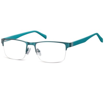 Żyłkowe oprawki korekcyjne zerówki okulary 601E zielone