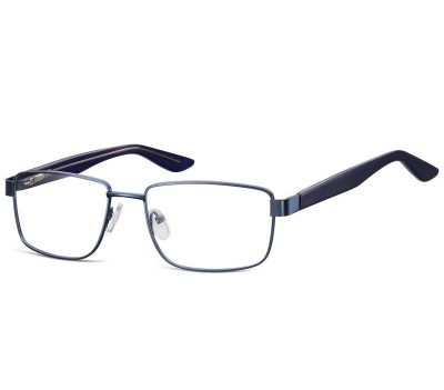 Oprawki korekcyjne zerówki okulary metalowe 885A granatowe
