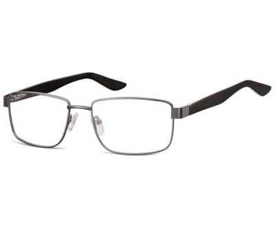 Oprawki korekcyjne zerówki okulary metalowe 885B grafitowe