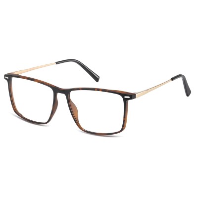 Prostokątne okulary pod korekcję z polaryzacyjną Nakładką przeciwsłoneczną na magnes CLIP-TRC-196A-2