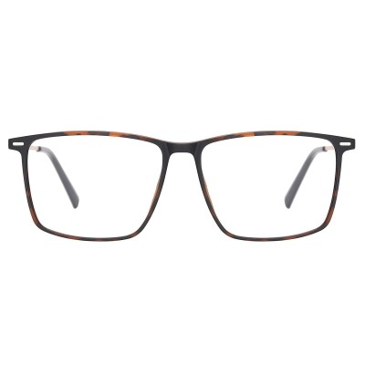 Prostokątne okulary pod korekcję z polaryzacyjną Nakładką przeciwsłoneczną na magnes CLIP-TRC-196A-2