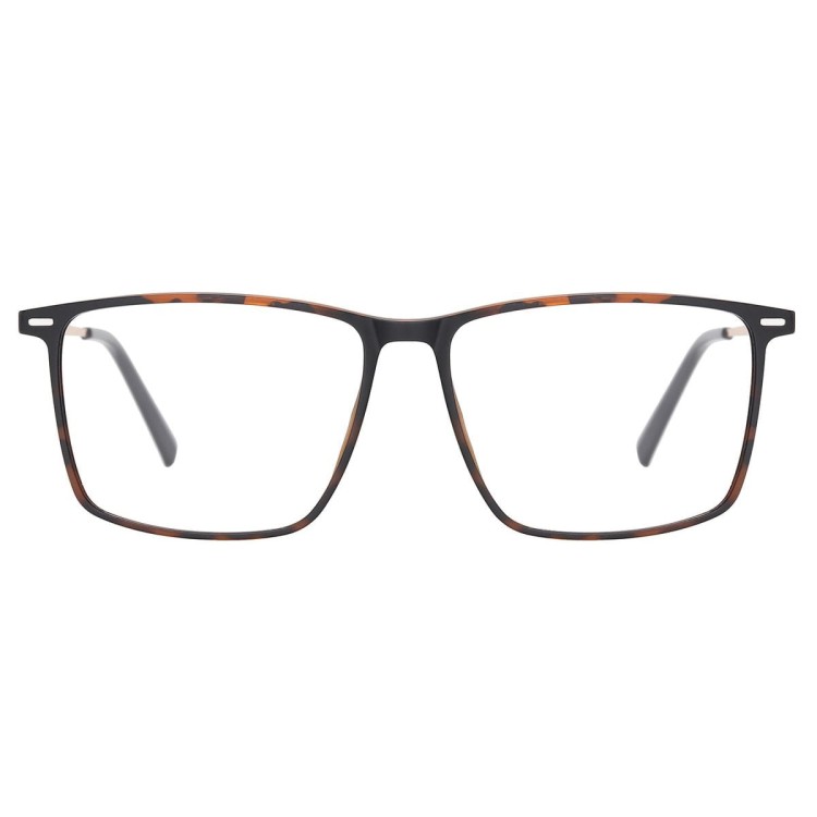 Prostokątne okulary pod korekcję z polaryzacyjną Nakładką przeciwsłoneczną na magnes CLIP-TRC-196A-2